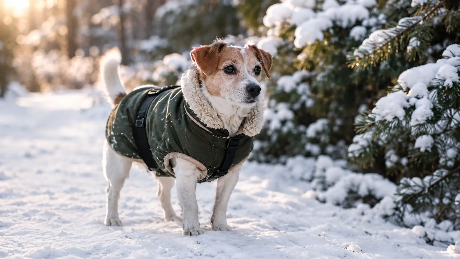 How to Dress a Short-Coated Dog for Snowy Walks