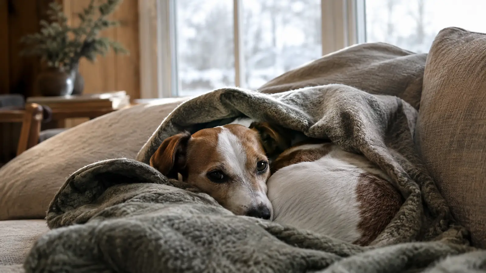 How to Keep a Shivering Thin-Coated Dog Warm Indoors